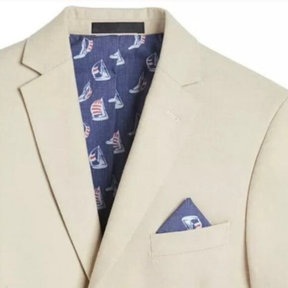 Lauren Ralph Lauren sports Jacket Nautical Linen Blend Blazer matching pants - Picture 3 of 15